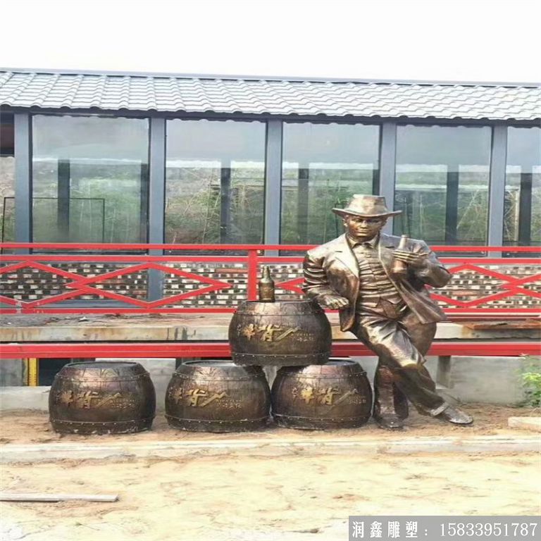 啤酒節(jié)主題人物雕塑景觀,酒文化雕塑案例